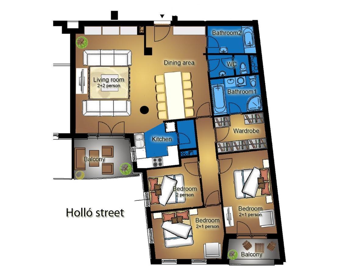 Gde Hollo Apartments ブダペスト エクステリア 写真